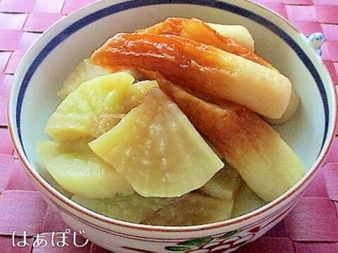 味しみしみ♪冷凍大根とちくわの煮物